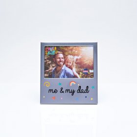 Cheerful Aluminium Photo Frame - Me & My Dad